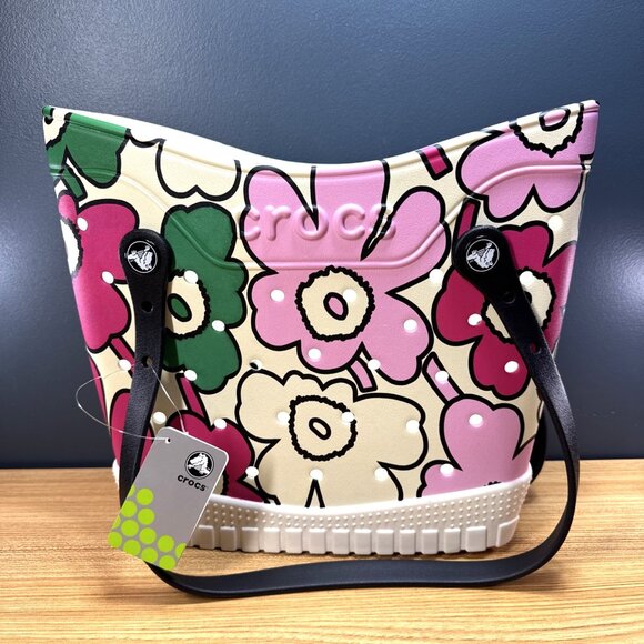 NWT Crocs Classic x Marimekko Medium Tote Bag Flowers Limited Edition 212092‎ - Picture 2 of 11